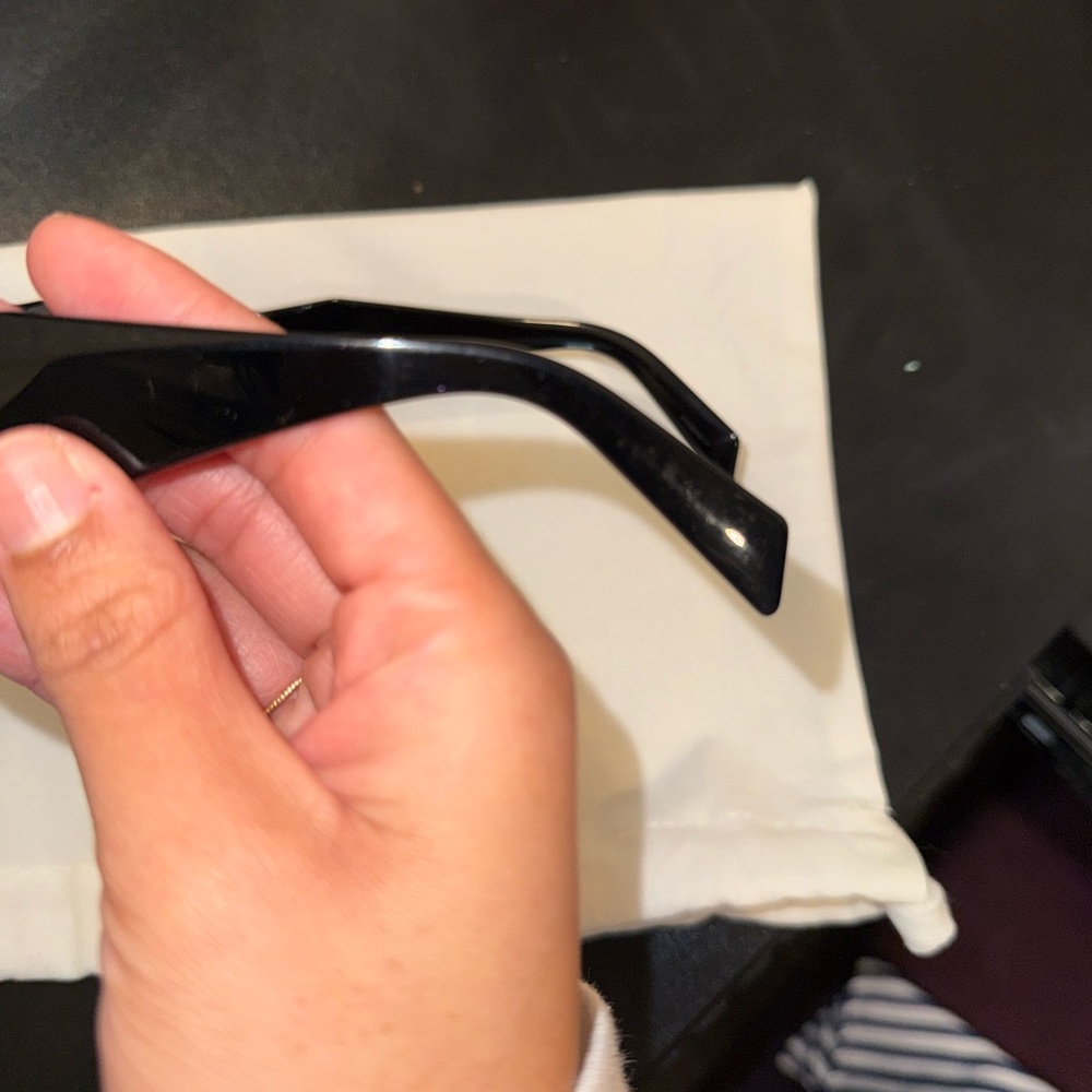 Prada Black Rectangular Sunglasses - image 8